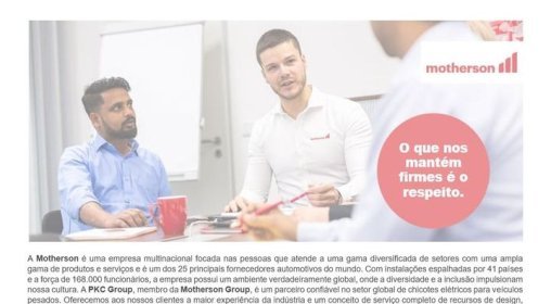 Oportunidade para área de TI, unidade Campo Alegre